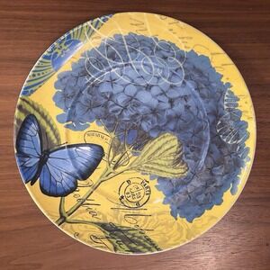 8" Waechtersbach Floral Impressions Blue Hydrangea Porcelain Salad Plate Germany